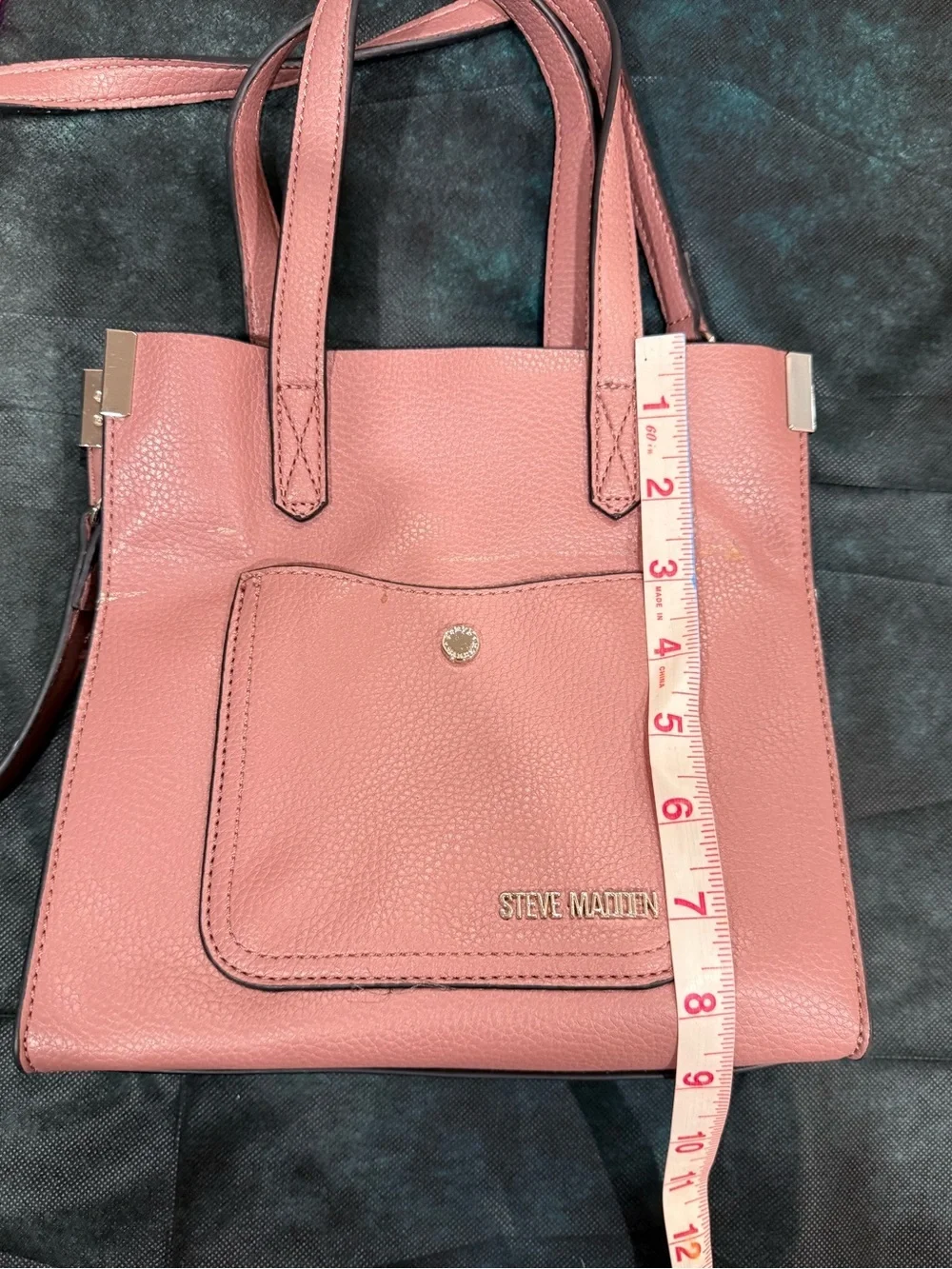 🔥Steve Madden Mauve Leather Tote Bag with Shoulder Strap EC🔥